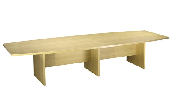 Value 3600x1200mm Boat Shaped Table Light Oak