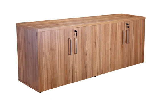 Alto 1800x450x730mm Four Door Credenza Unit American Black Walnut