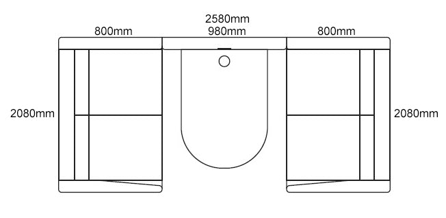 Alto Booth Extra Large 4 Seater with Table inc Desktop Power Module & TV Bracket