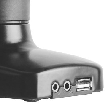 Vestra Economy Gas Spring Single Monitor Arms with USB/AV Ports