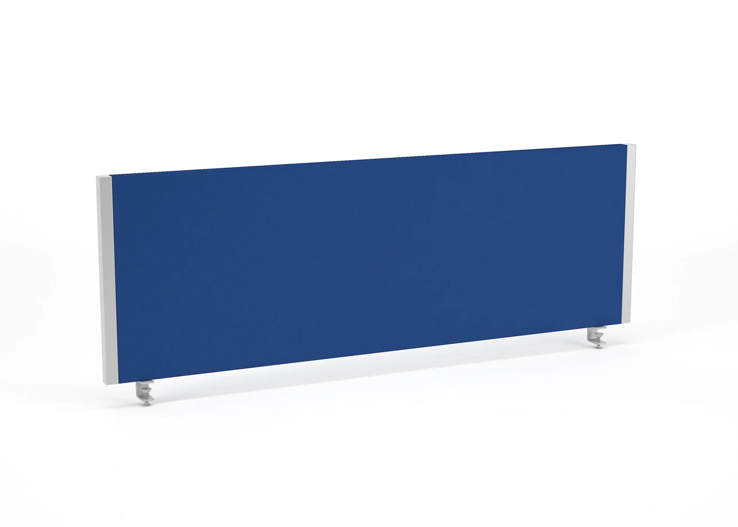 Impulse 1200x400mm Desktop Screen Blue with Silver Frame