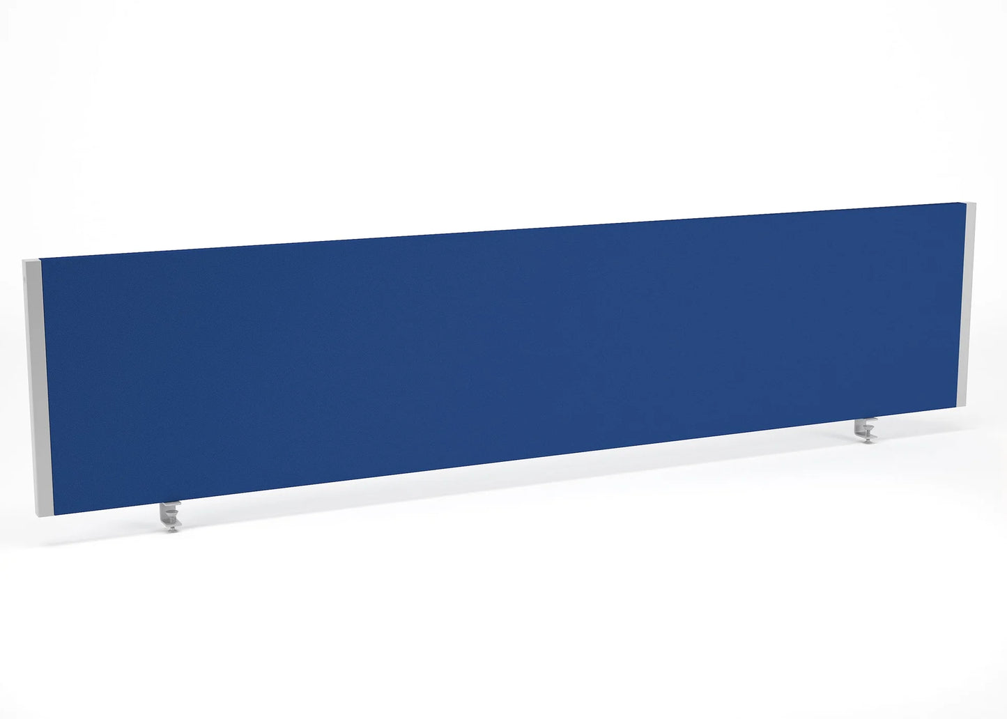 Impulse 1800x400mm Desktop Screen Blue with Silver Frame