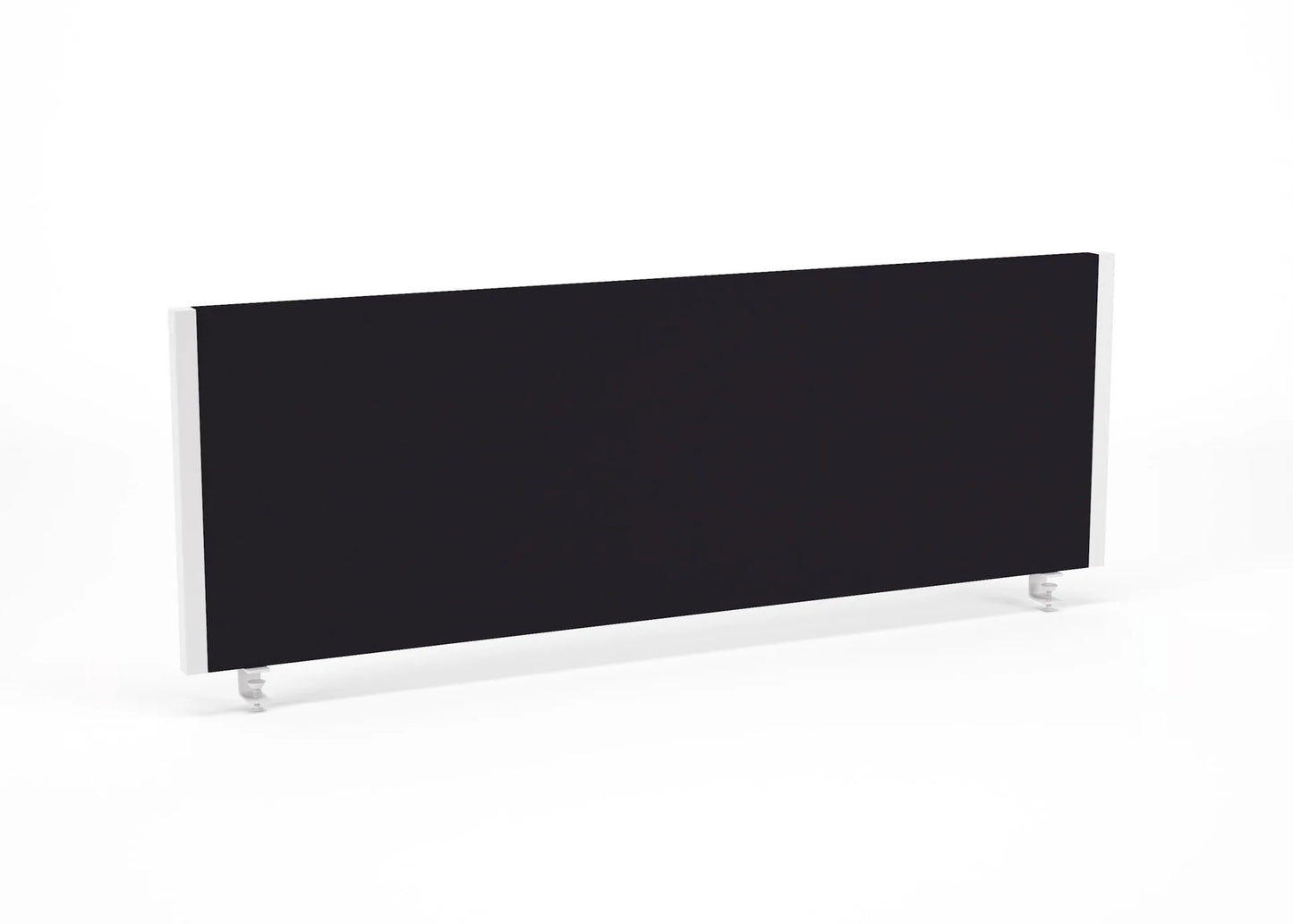 Impulse 1200x400mm Desktop Screen Black with White Frame