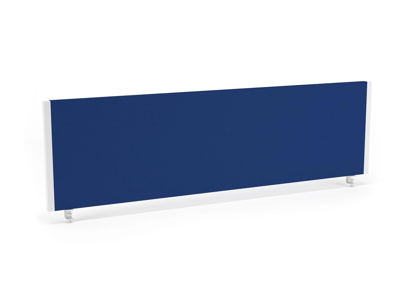 Impulse 1400x400mm Desktop Screen Blue with White Frame