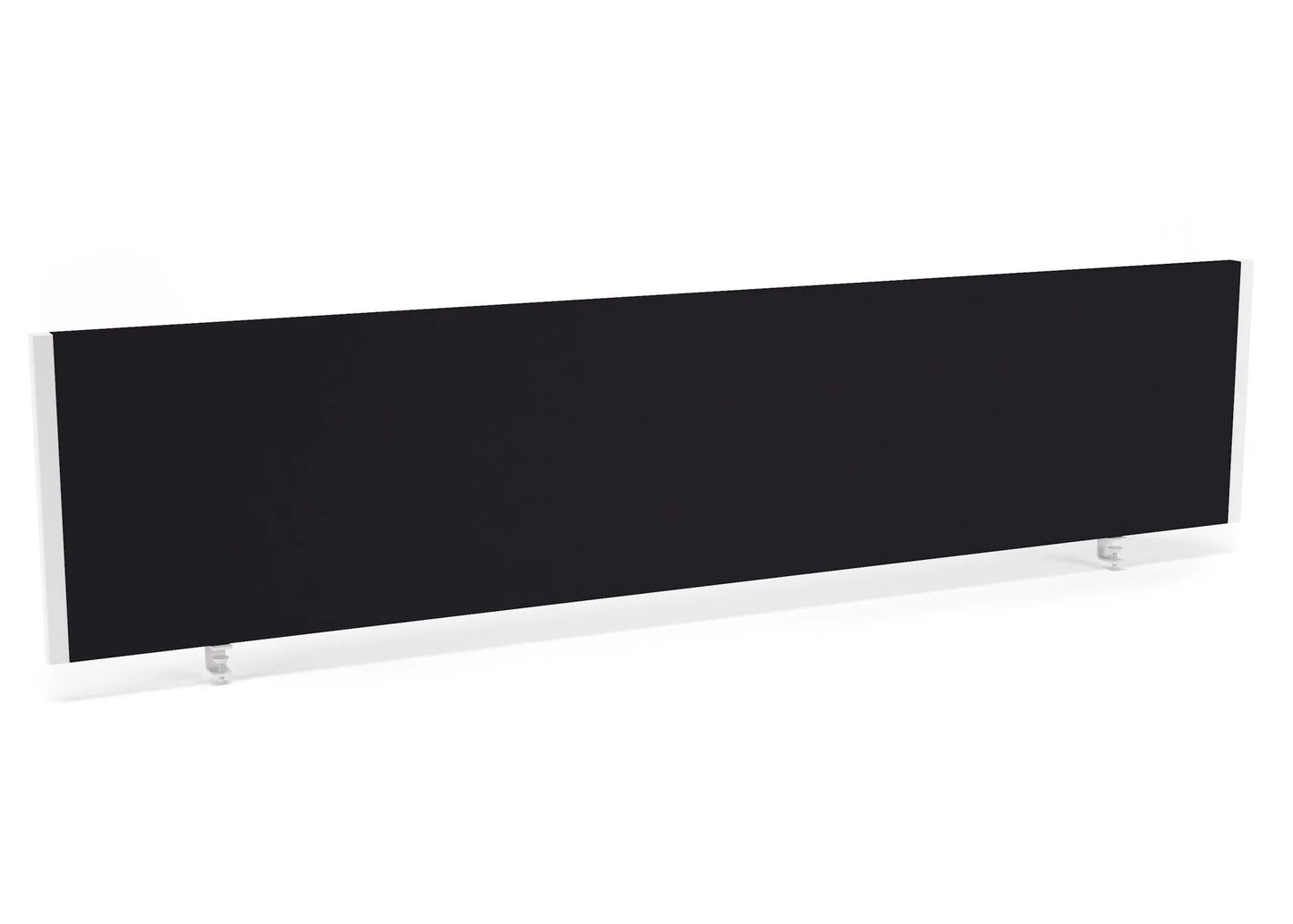 Impulse 1800x400mm Desktop Screen Black with White Frame