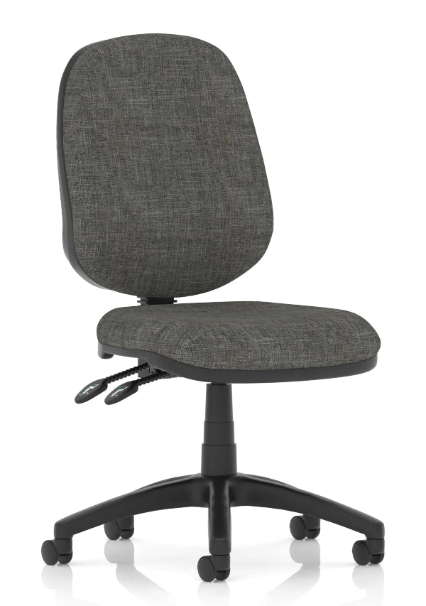 Luna Plus II Lever Task Operator Armchair Charcoal