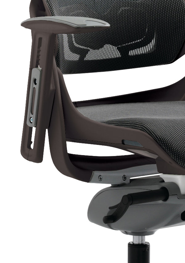 Zure High Back Executive Chair with Height Adjustable Arms & Headrest Charcoal