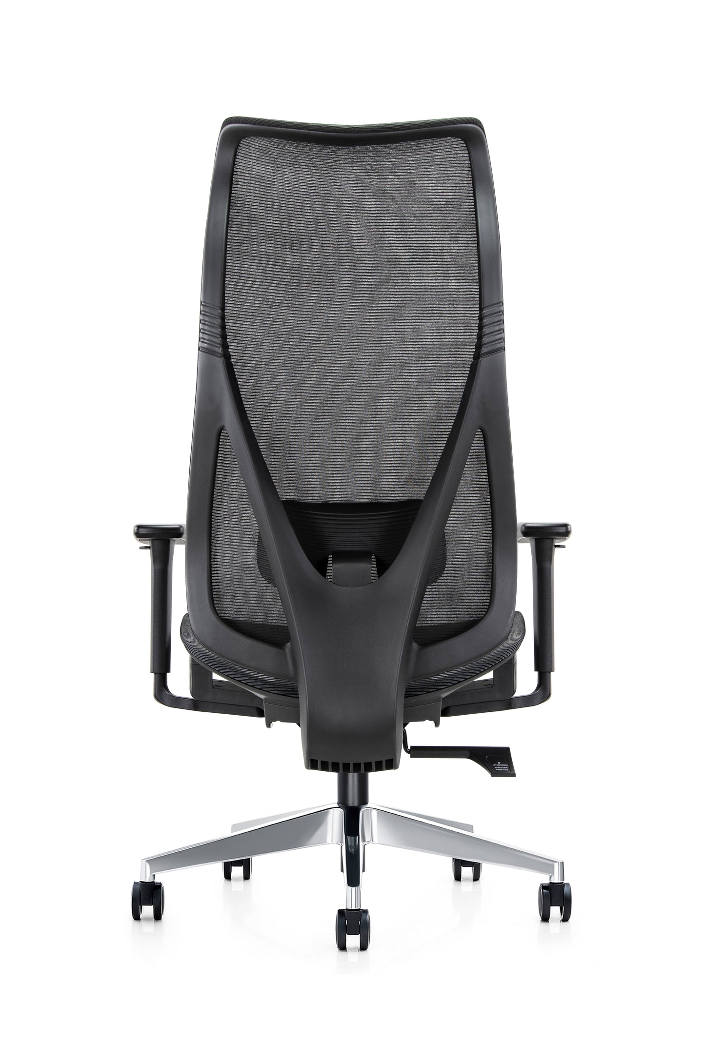 Ergonomic Mala Ultra High Back Mesh Task Armchair with Chrome Base in Black