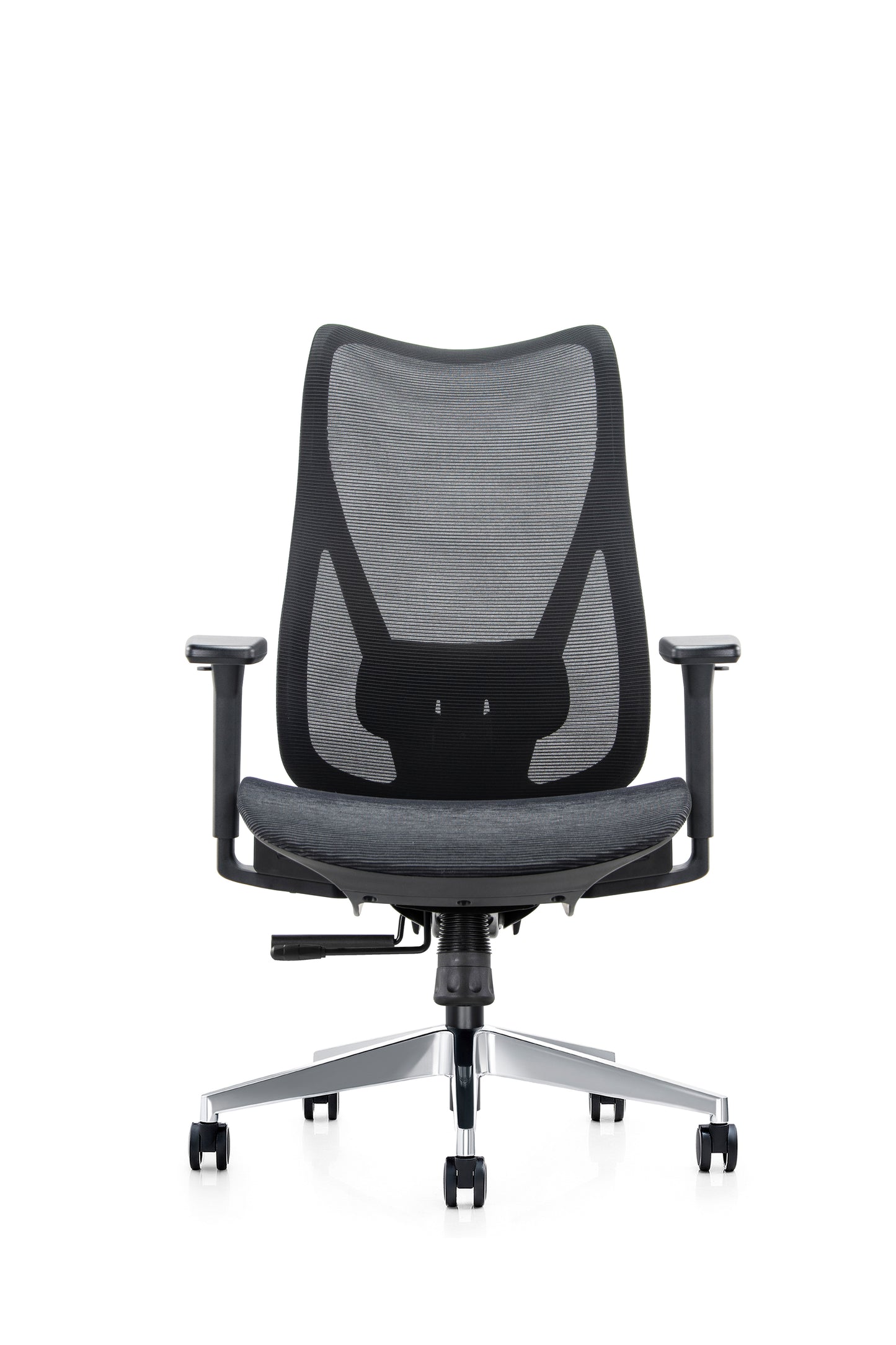 Ergonomic Mala High Back Mesh Task Armchair with Chrome Base in Black