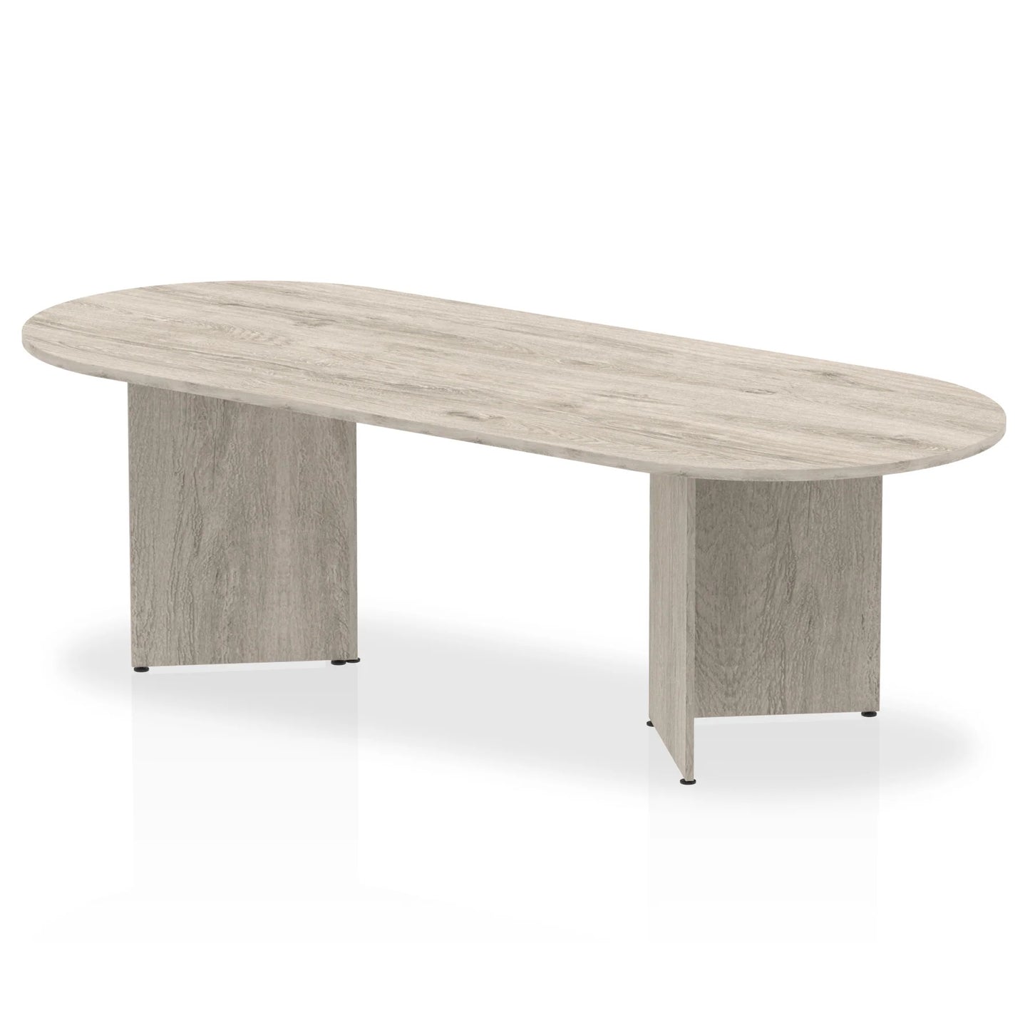 2400x1000mm Impulse Freestanding Boardroom Table Grey Oak