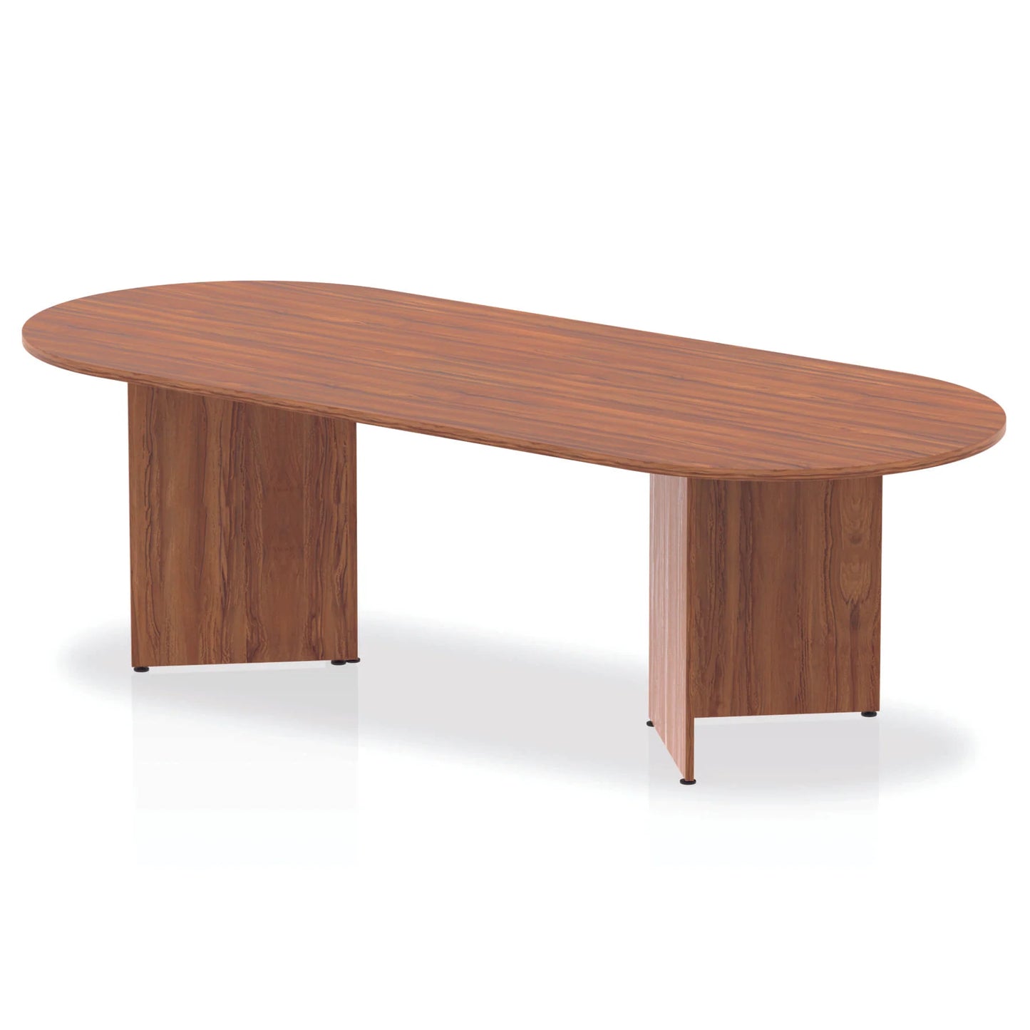 2400x1000mm Impulse Freestanding Boardroom Table Walnut