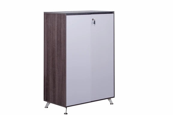 Nero 1200mm High Executive Double Door Cupboard Anthracite