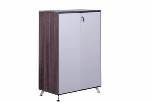 Nero 1200mm High Executive Double Door Cupboard Anthracite