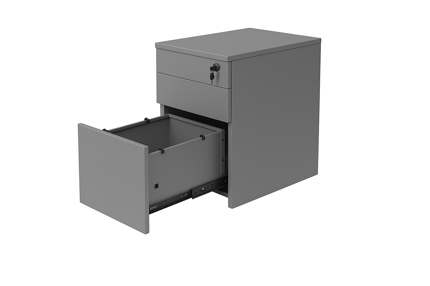 Value 3 Drawer MFC Mobile Pedestal Graphite