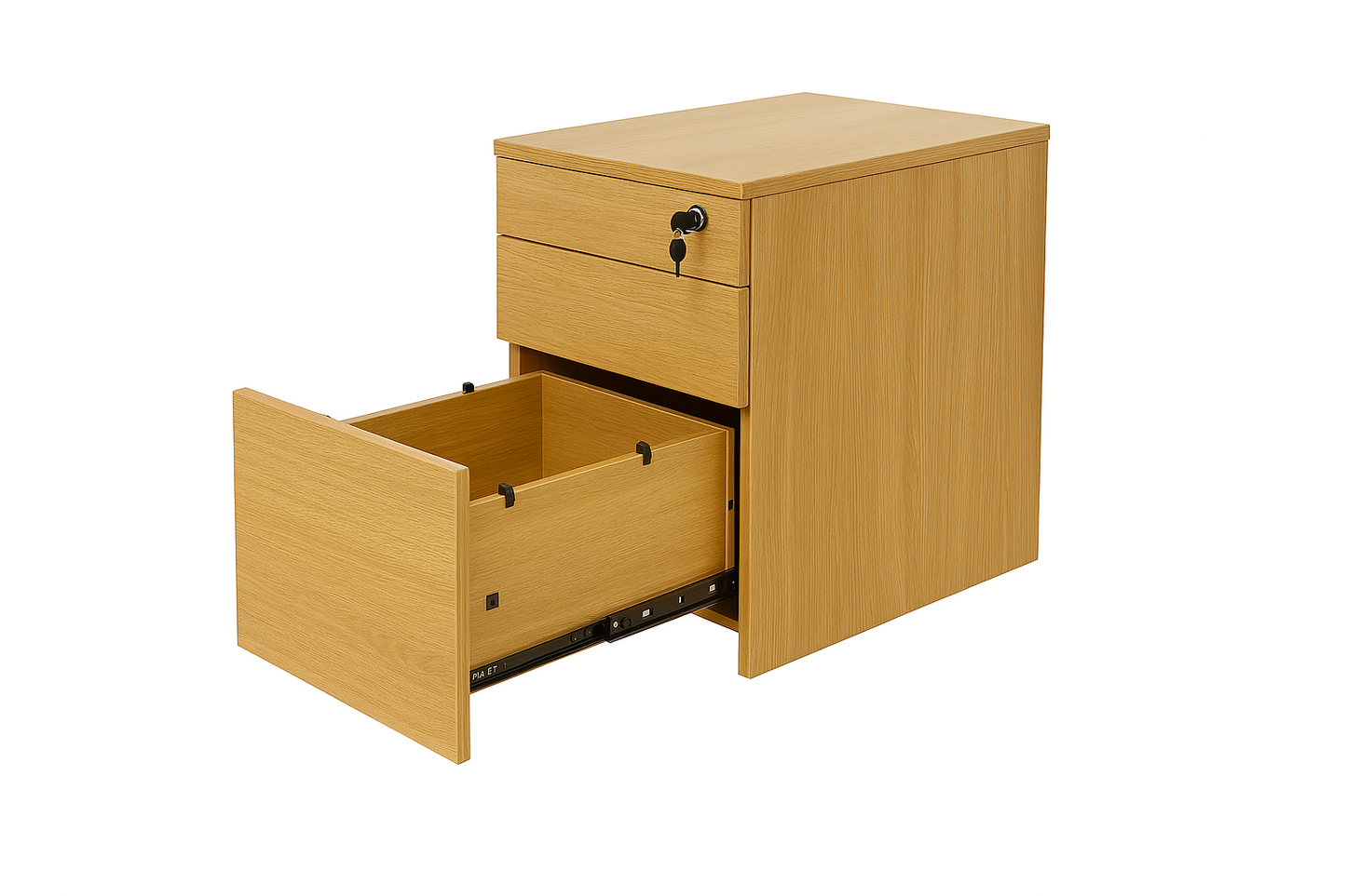 Value 3 Drawer MFC Mobile Pedestal Light Oak