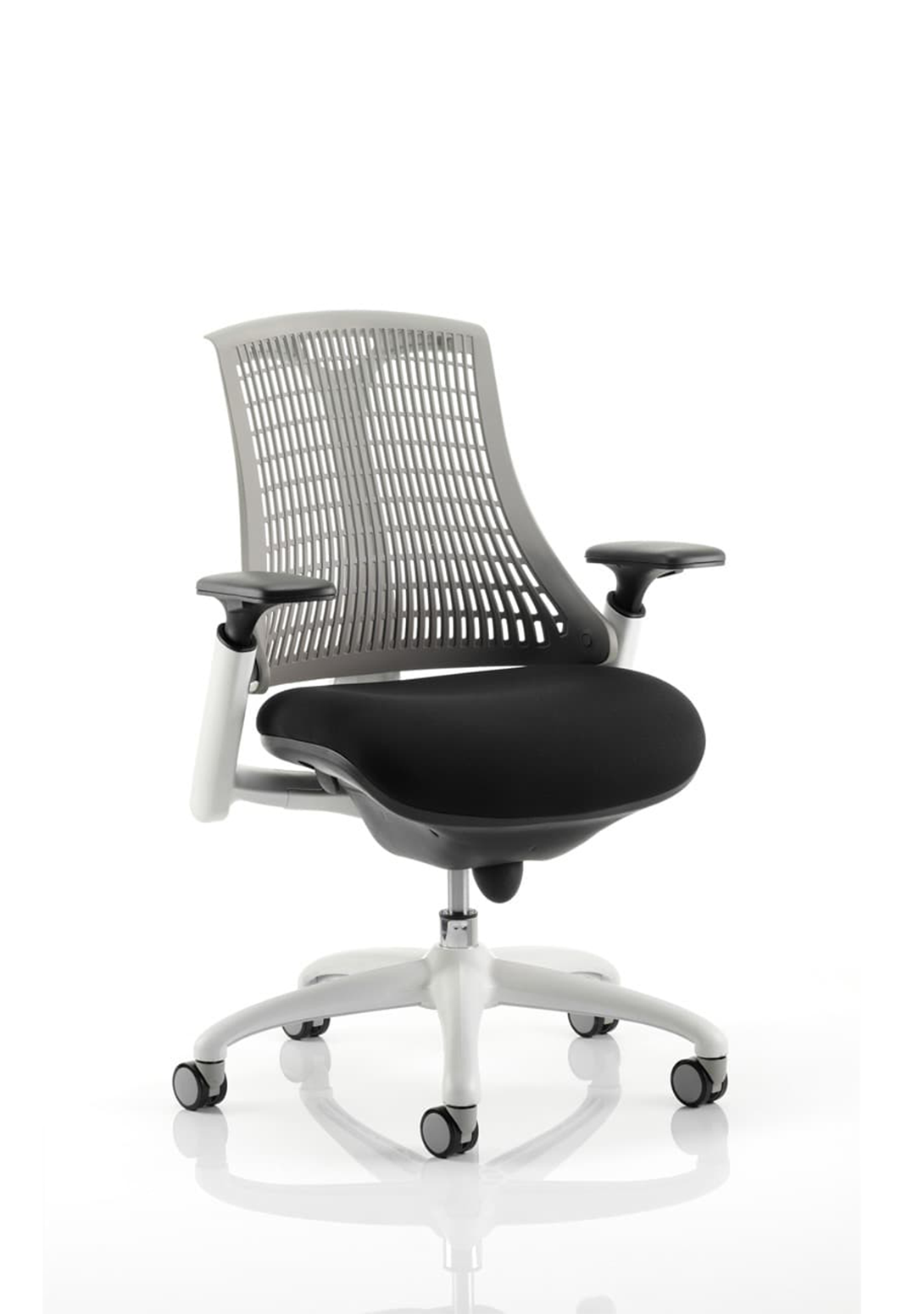 Flex Medium Back Task Operator Armchair White / Grey