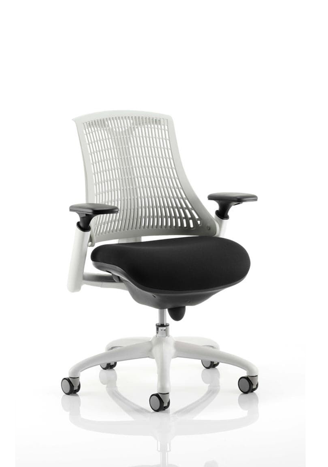 Flex Medium Back Task Operator Armchair White / White