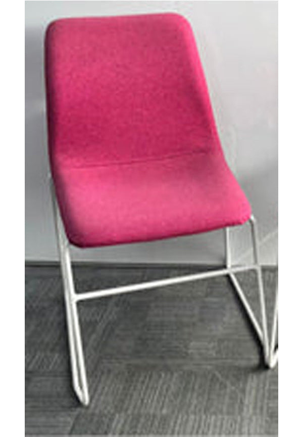 *SALE* NaughtOne Viv Meeting Chair Pink with White Frame (used)