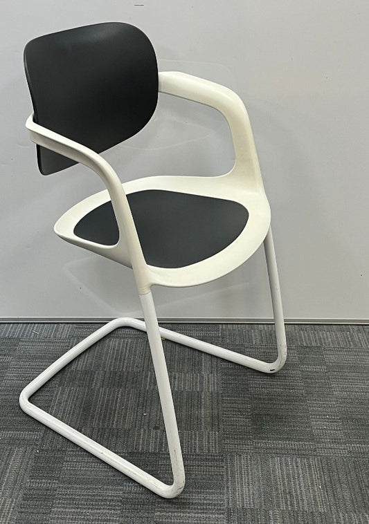 *SALE* Allermuir Soul A780 Meeting / Visitors Chair Black / White (used)