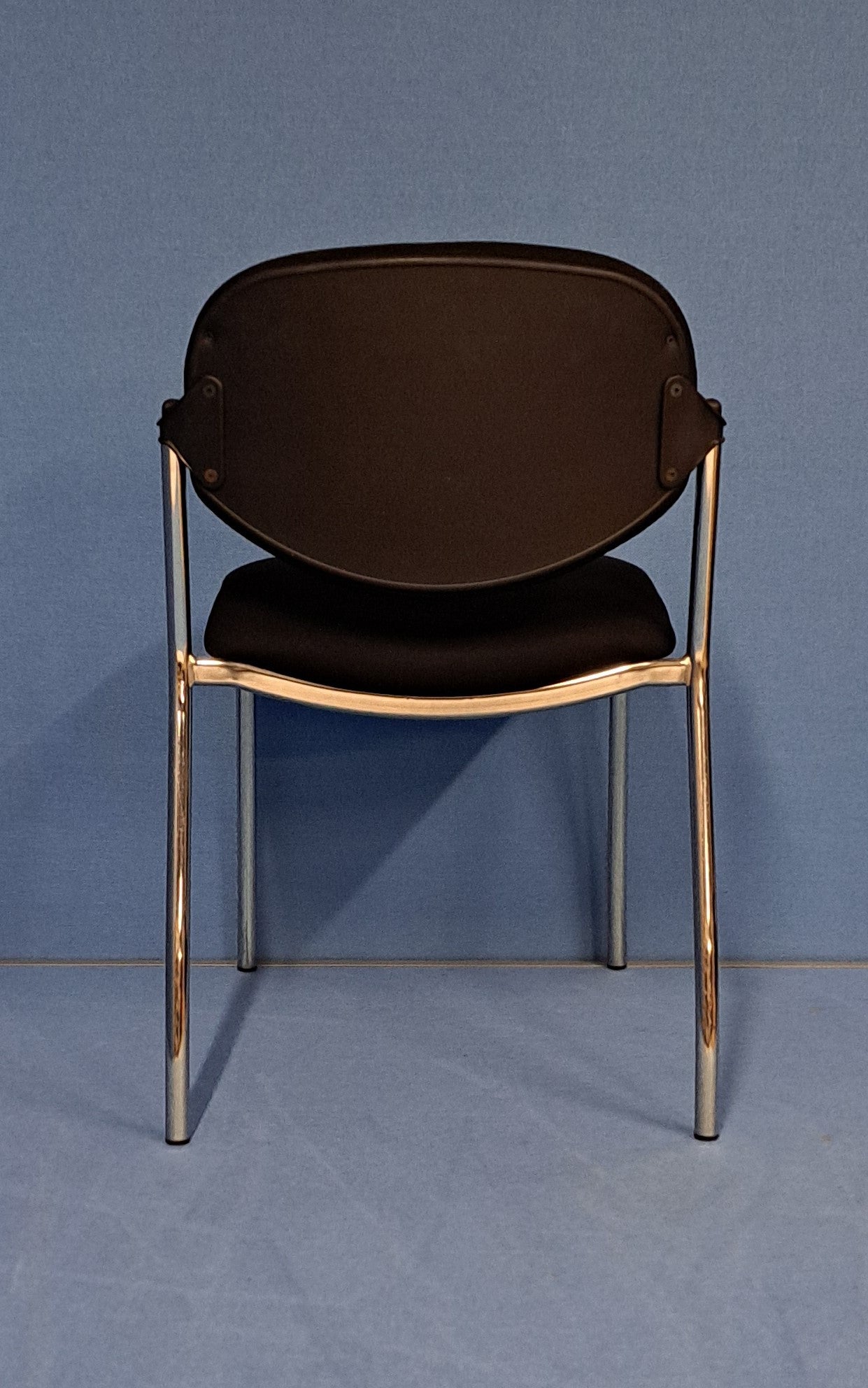 *SALE* Set of 3 Visitor / Meeting Chair on 4 Legged Frame Black (used)