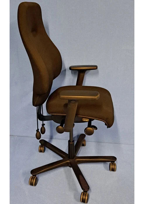 *SALE* Orangebox Spira-Plus High Back Armchair with Height Adjust Arms Black (used)