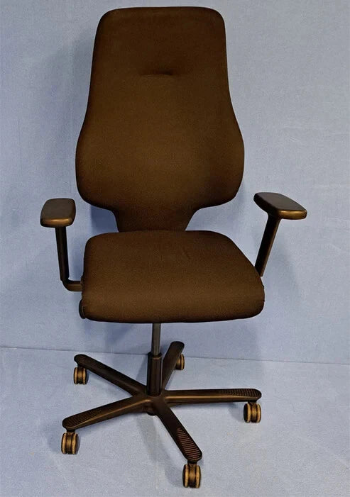 *SALE* Orangebox Spira-Plus High Back Armchair with Height Adjust Arms Black (used)