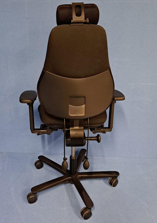 Orangebox Flo Mid Back Task Armchair with Headrest Black (used)