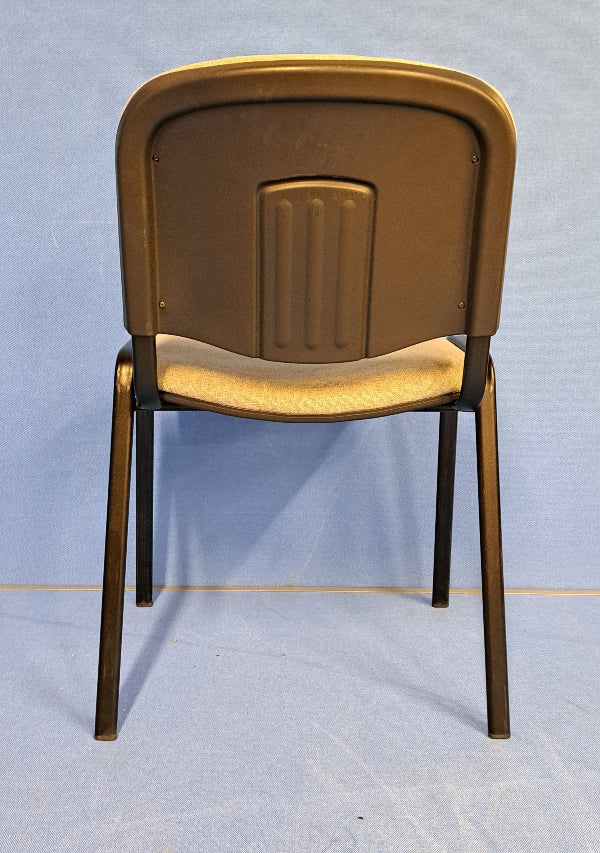 Visitor / Meeting Chair Grey on a Black Frame (used)