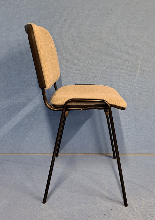 Visitor / Meeting Chair Grey on a Black Frame (used)