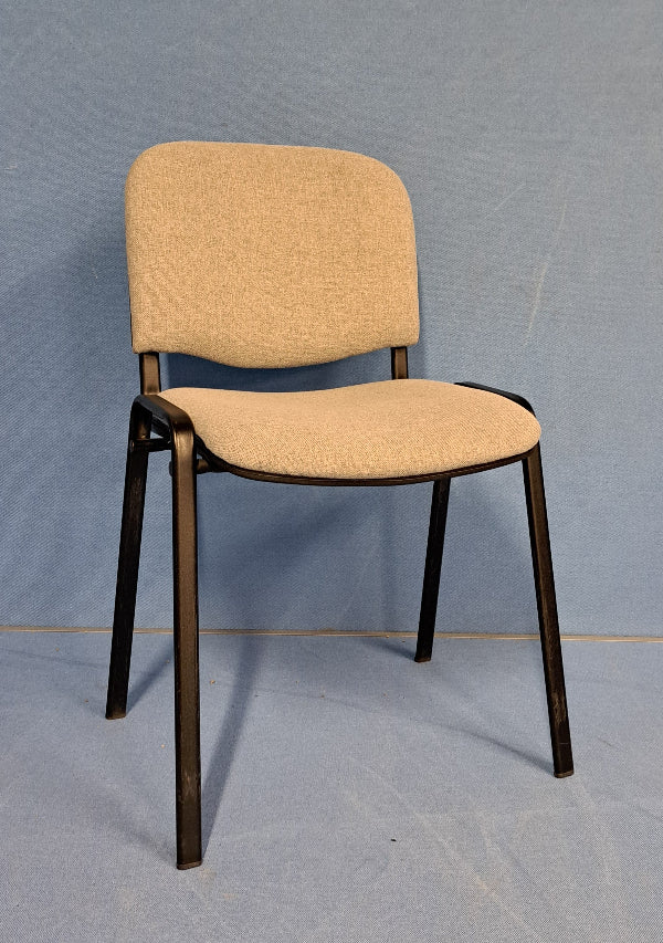 Visitor / Meeting Chair Grey on a Black Frame (used)