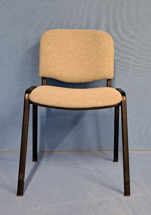 Visitor / Meeting Chair Grey on a Black Frame (used)