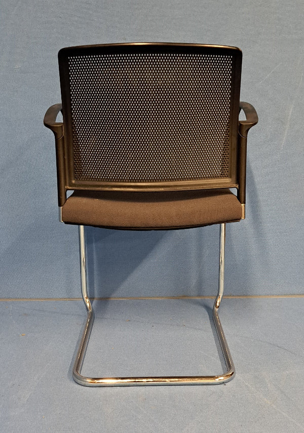 Boss Design Mars Komac Visitor / Meeting Armchair Grey & black on a Cantilever Frame (used)