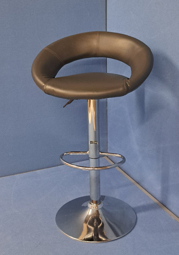 *SALE* Height Adjustable Grey Bar Stool (torn on the seat) (used)