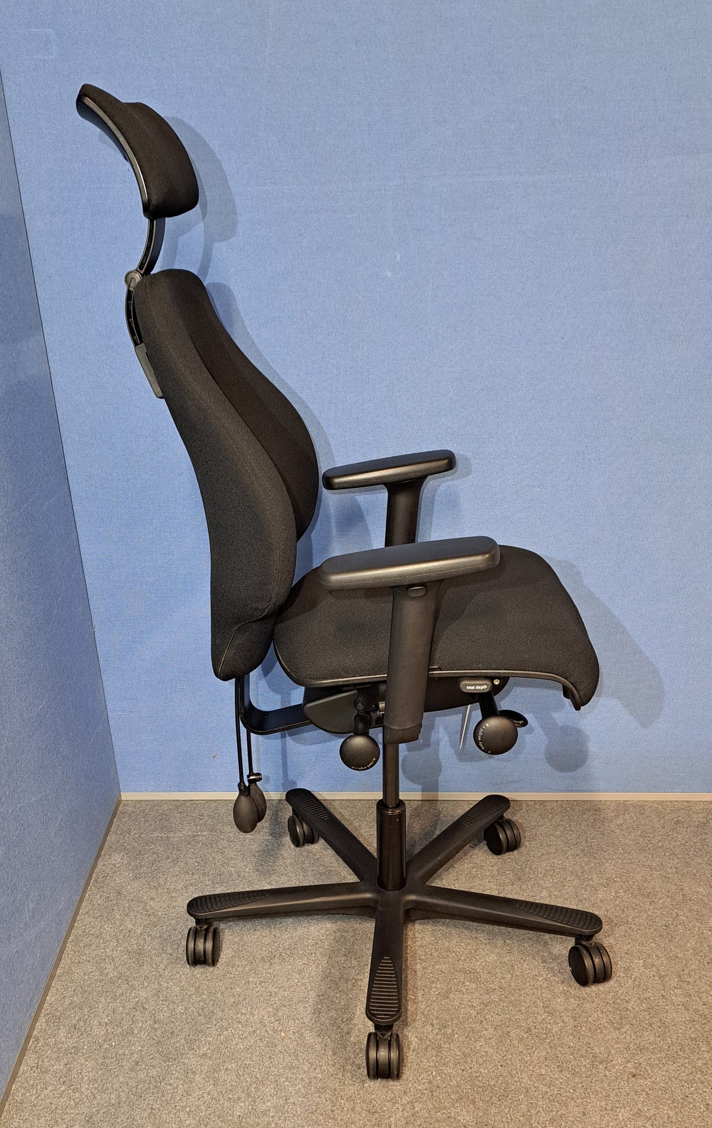 Orangebox Spira Plus High Back Armchair Black (used)