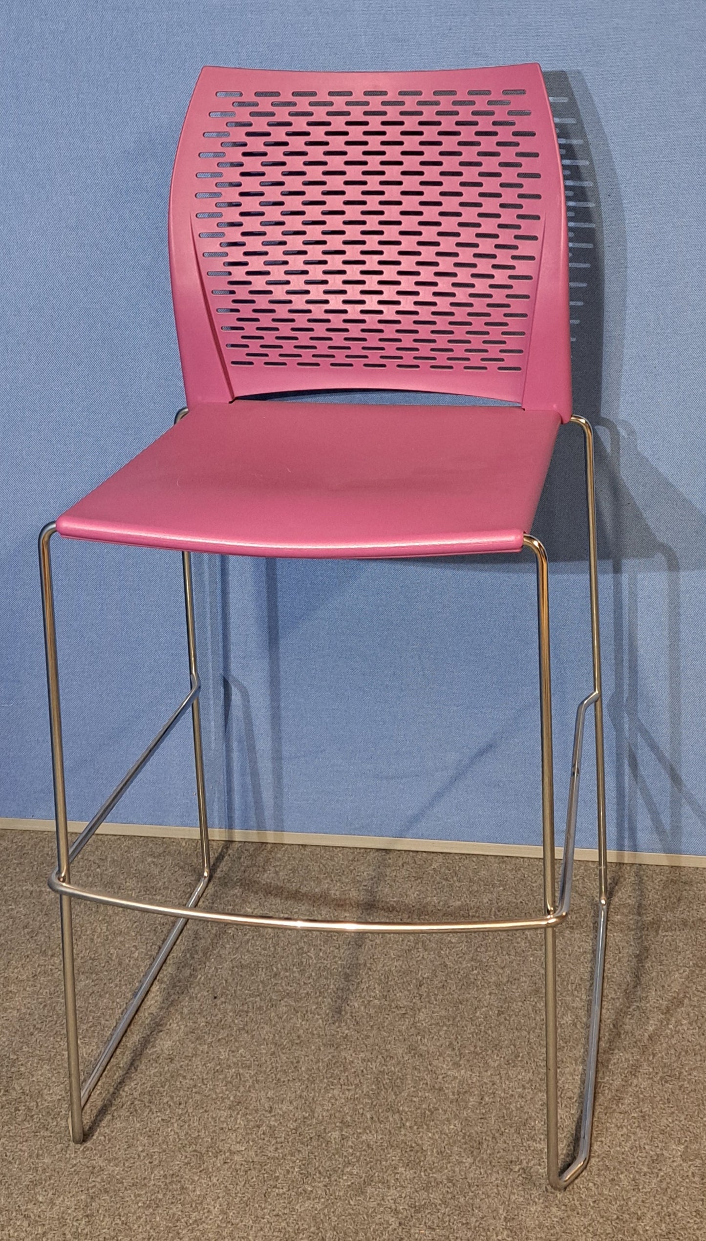 Set of 4 Xpresso High Chair / Stool Blue & Purple (used)