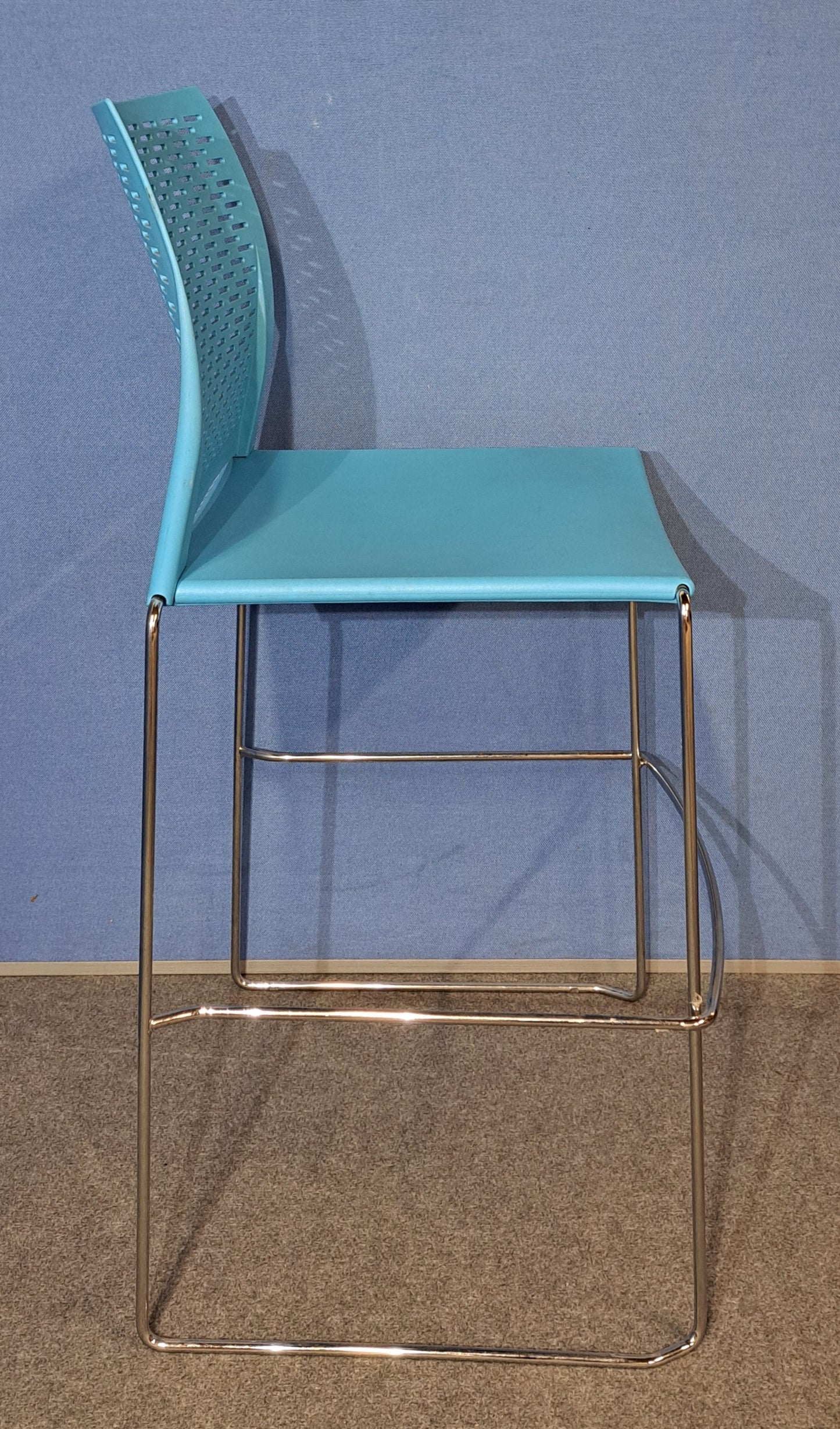 Set of 4 Xpresso High Chair / Stool Blue & Purple (used)