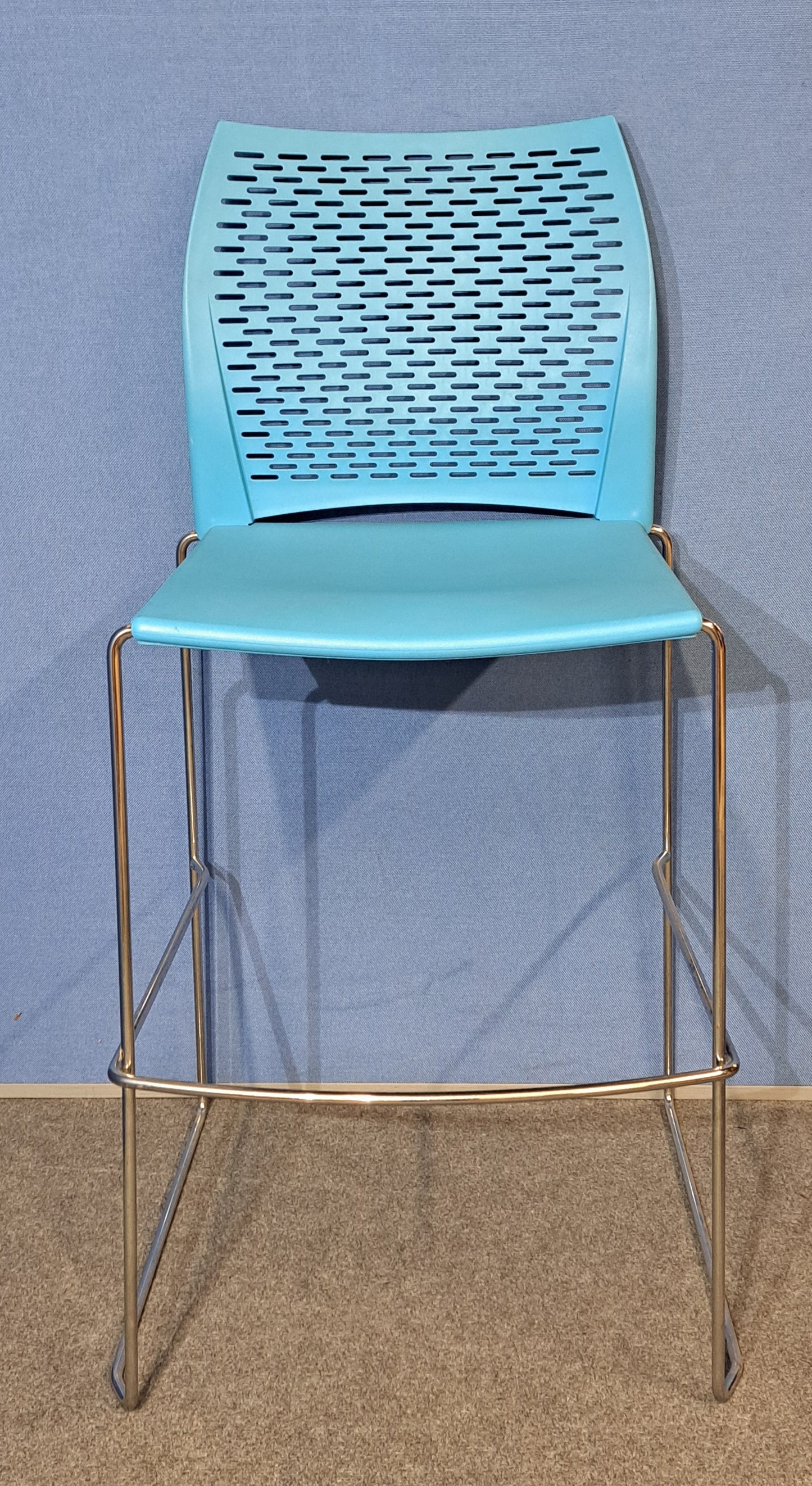Set of 4 Xpresso High Chair / Stool Blue & Purple (used)