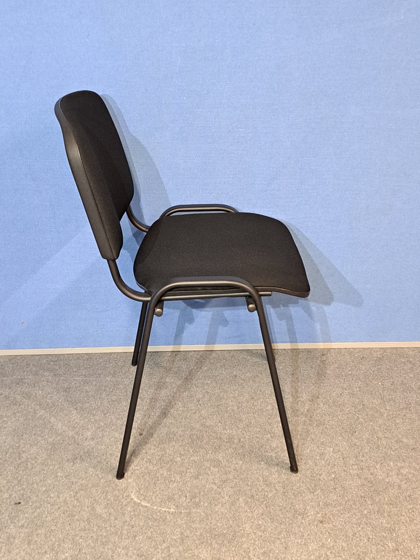 Visitor / Meeting Chair Black on a Black Frame (used)