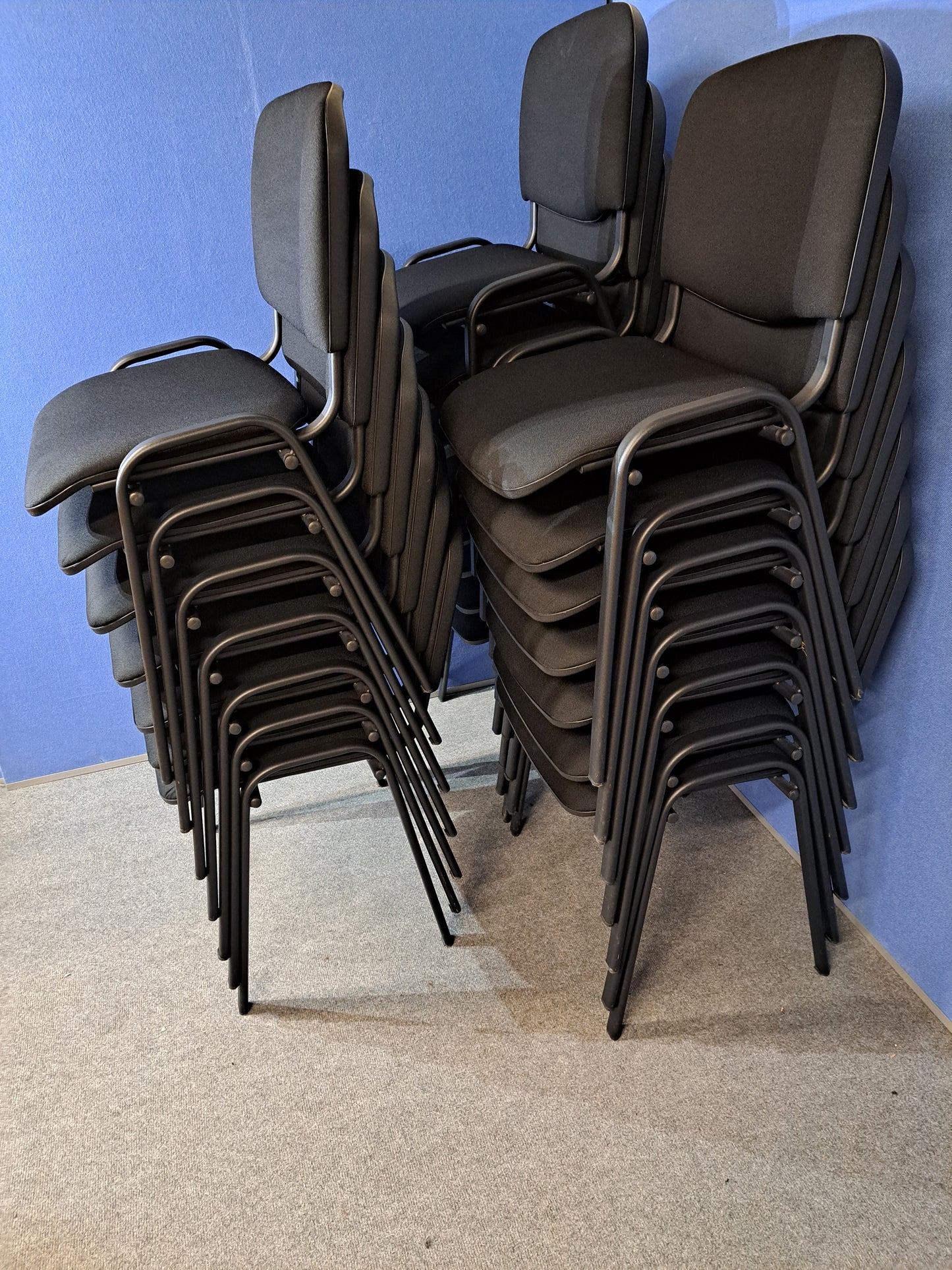 Visitor / Meeting Chair Black on a Black Frame (used)