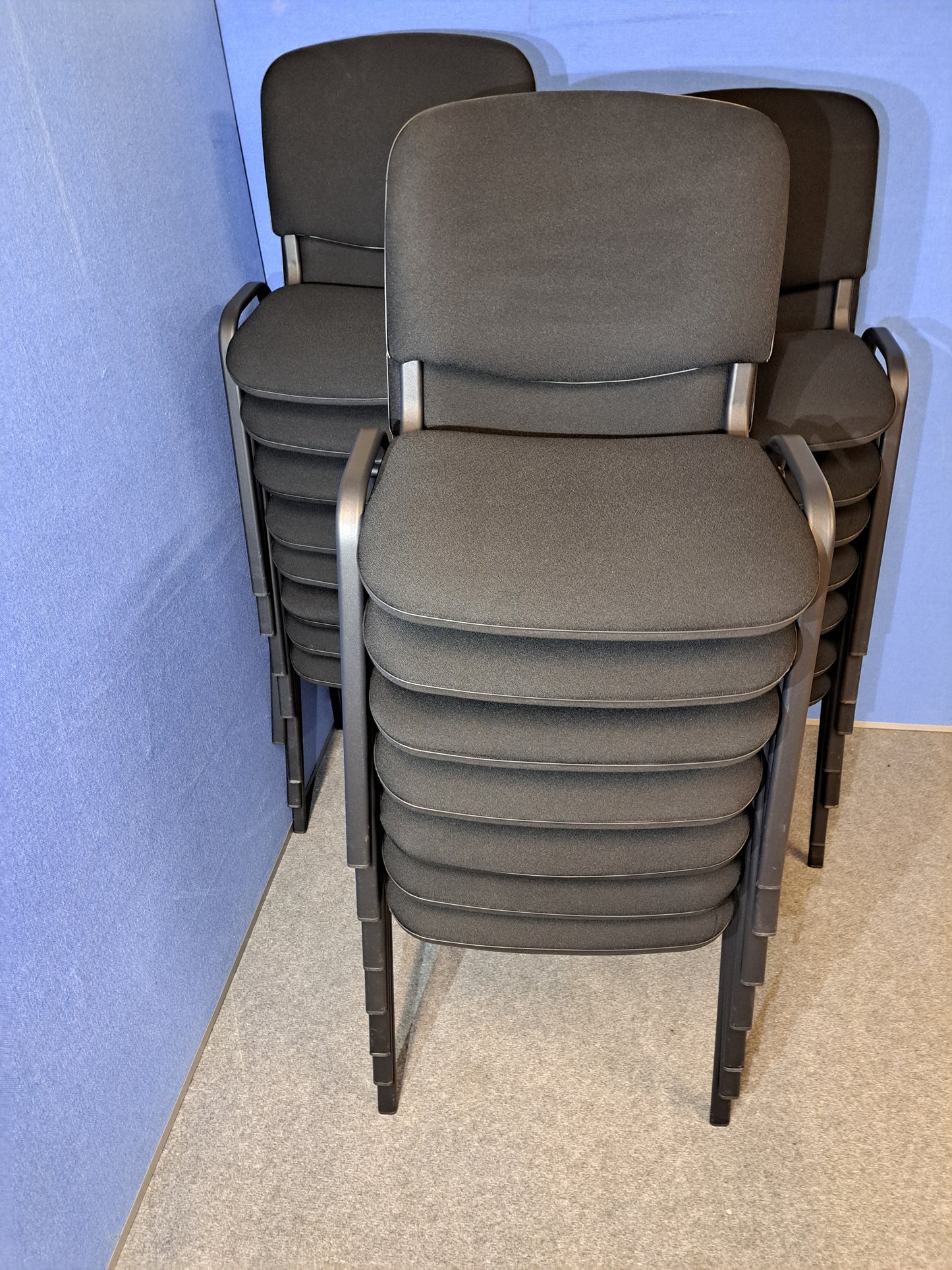 Visitor / Meeting Chair Black on a Black Frame (used)