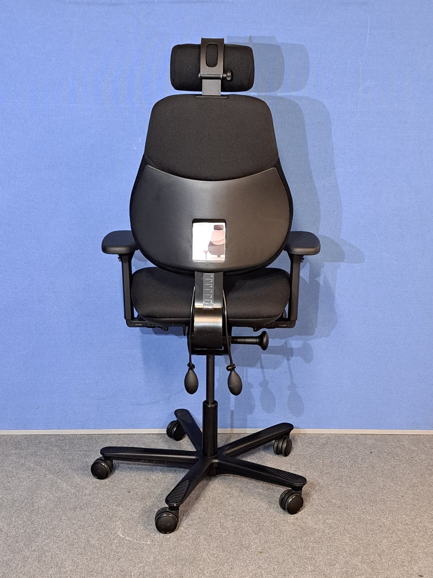 Orangebox Flo Mid Back Task Armchair with Headrest Black (used)
