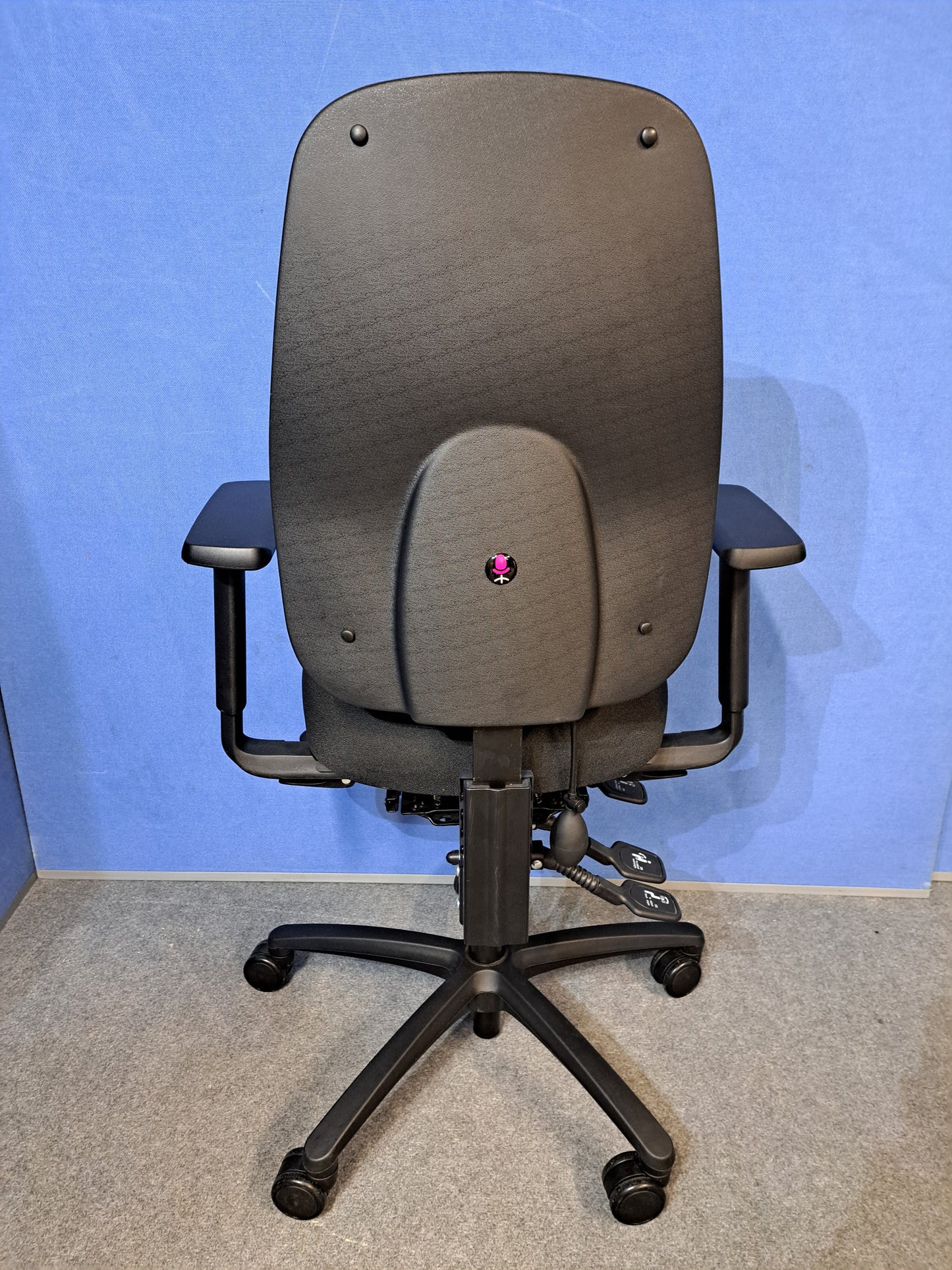 Ergonomic Opera 60-6 High Back Operators Armchair with Small Seat Black (used)