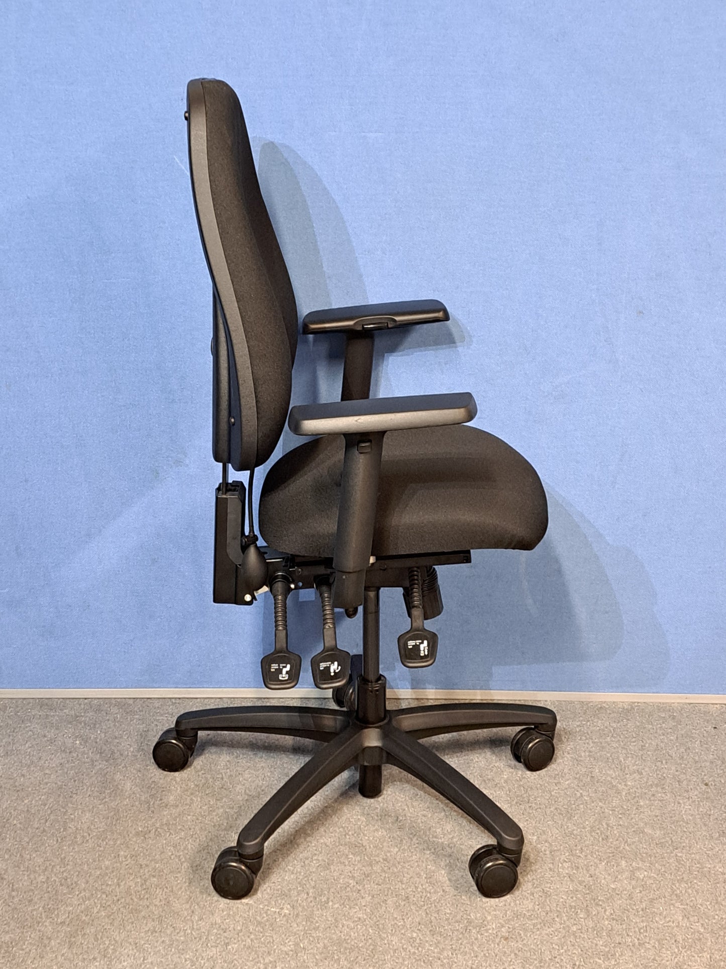 Ergonomic Opera 60-6 High Back Operators Armchair with Small Seat Black (used)