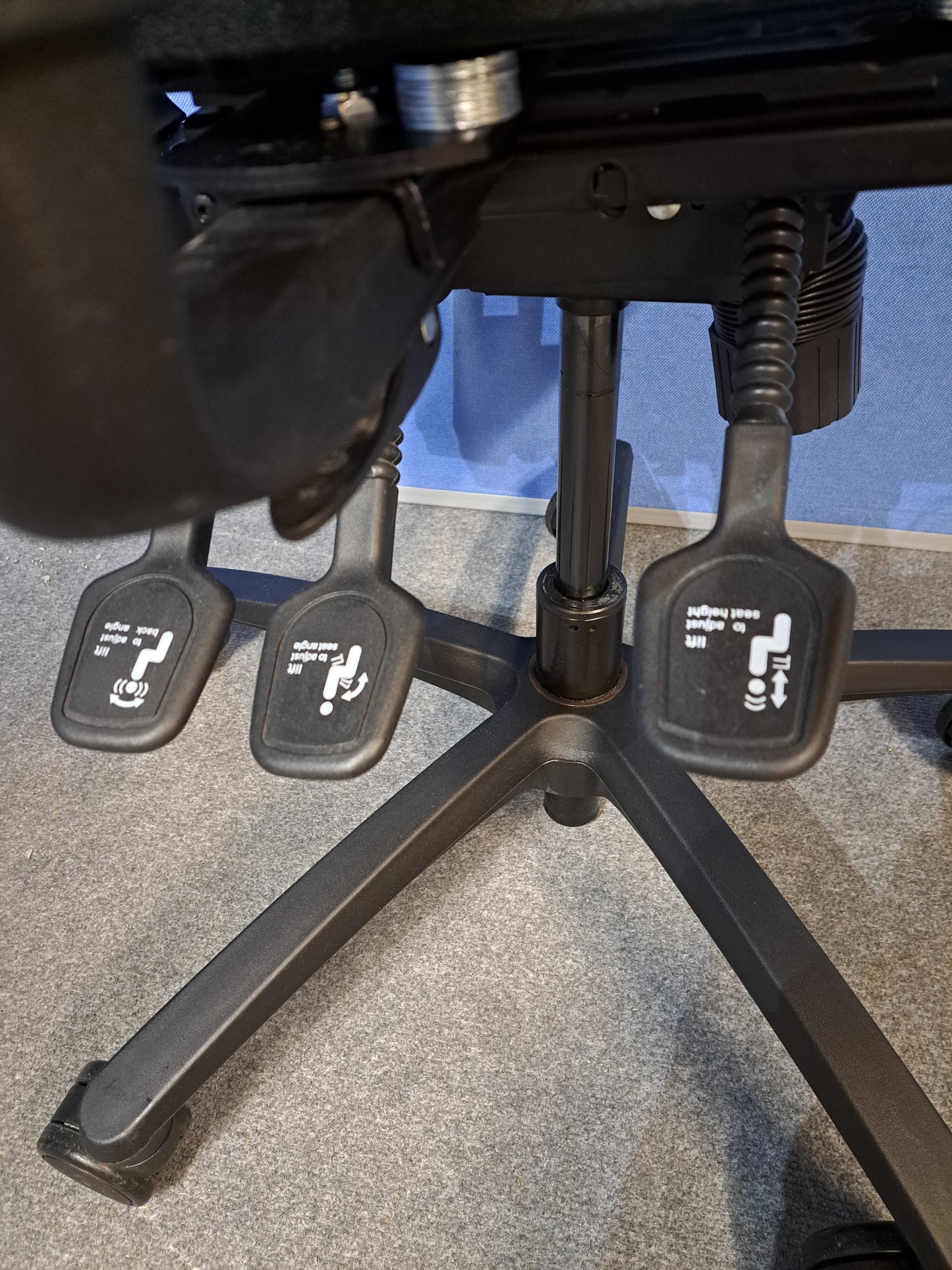 Ergonomic Opera 60-6 High Back Operators Armchair with Small Seat Black (used)