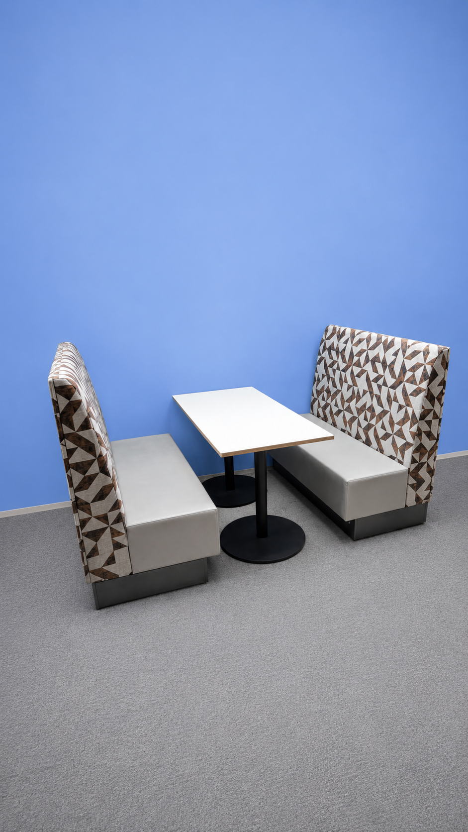 High Back 4 Seater Office Booth with Table (Used)
