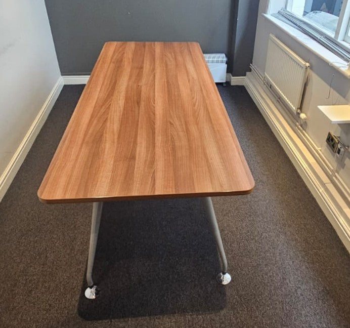 2400x900mm Boardroom Meeting Table Walnut (used)