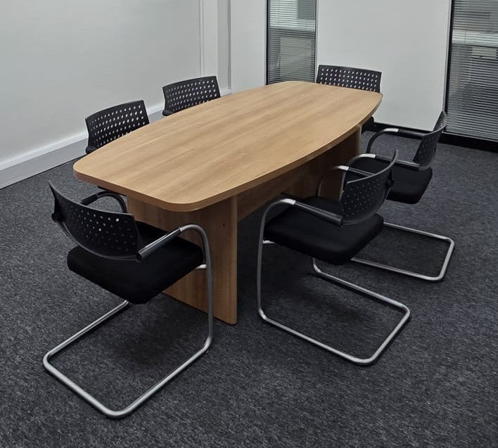 2200x1000mm Boardroom Table Santiago Cherry (used)