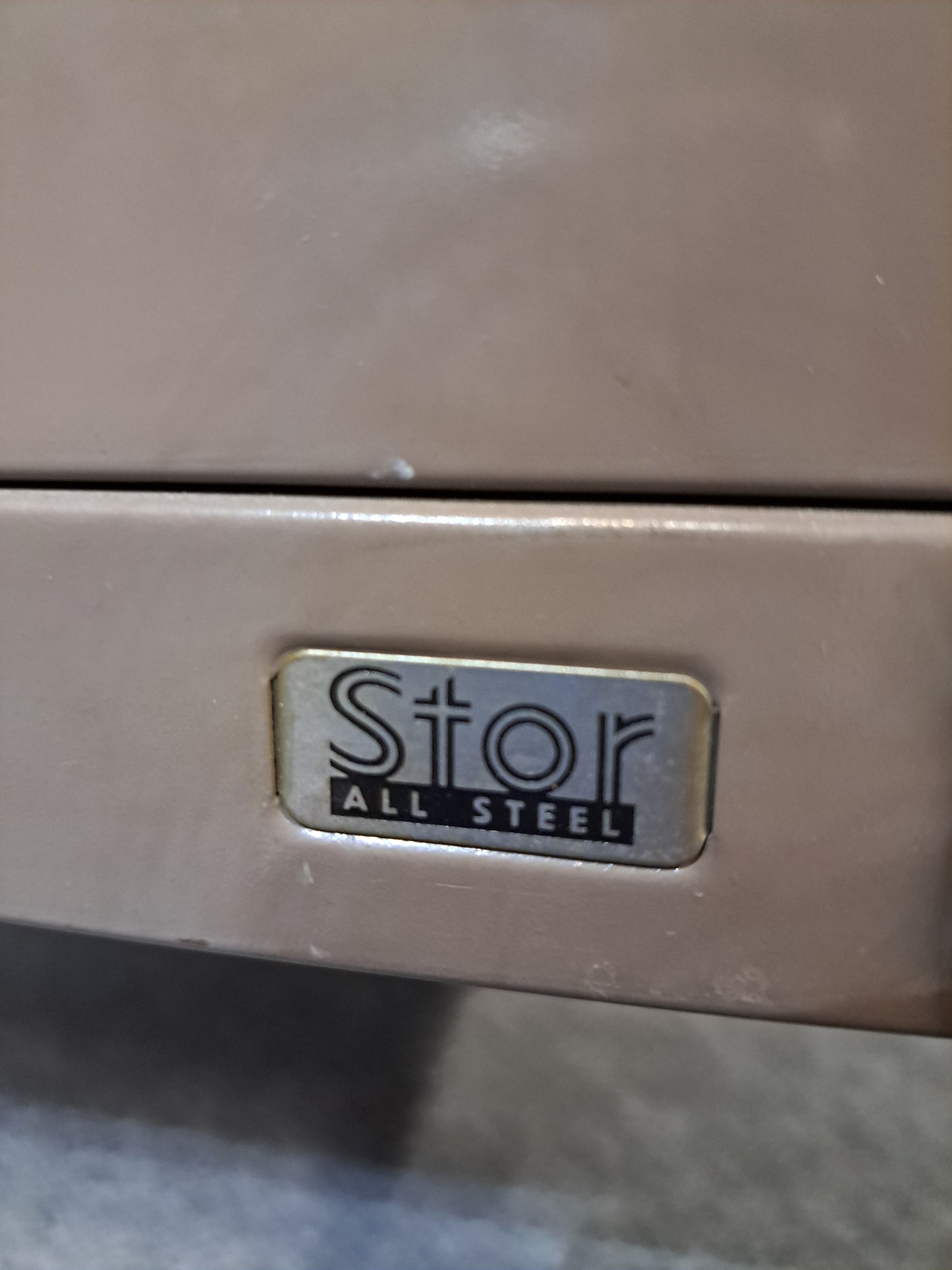 Vintage Stor All Steel 15 Drawer Metal Cabinet with Chrome pull Handles (used)