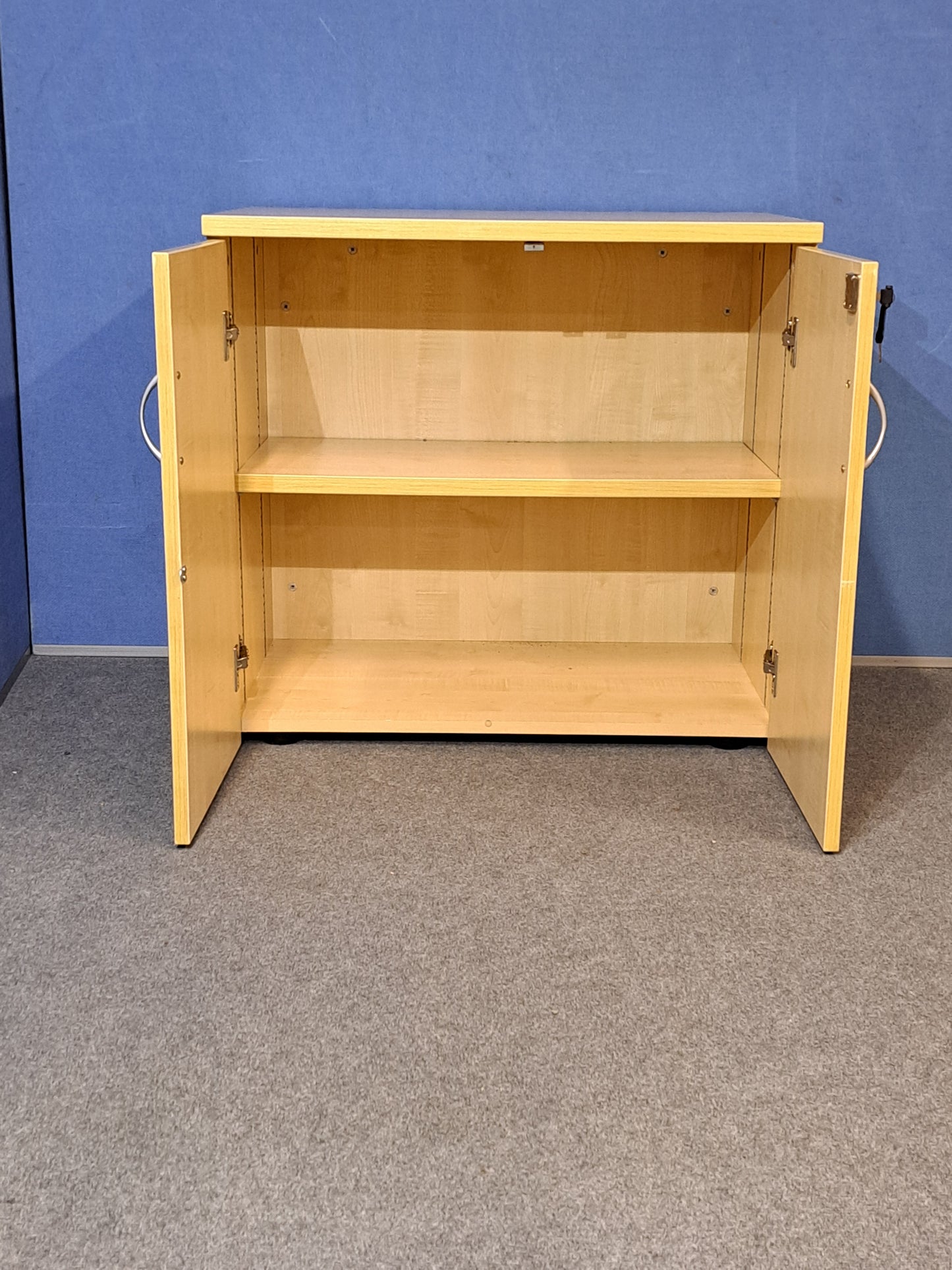 Desk High Cupboard with 1 Shelf Maple (used)