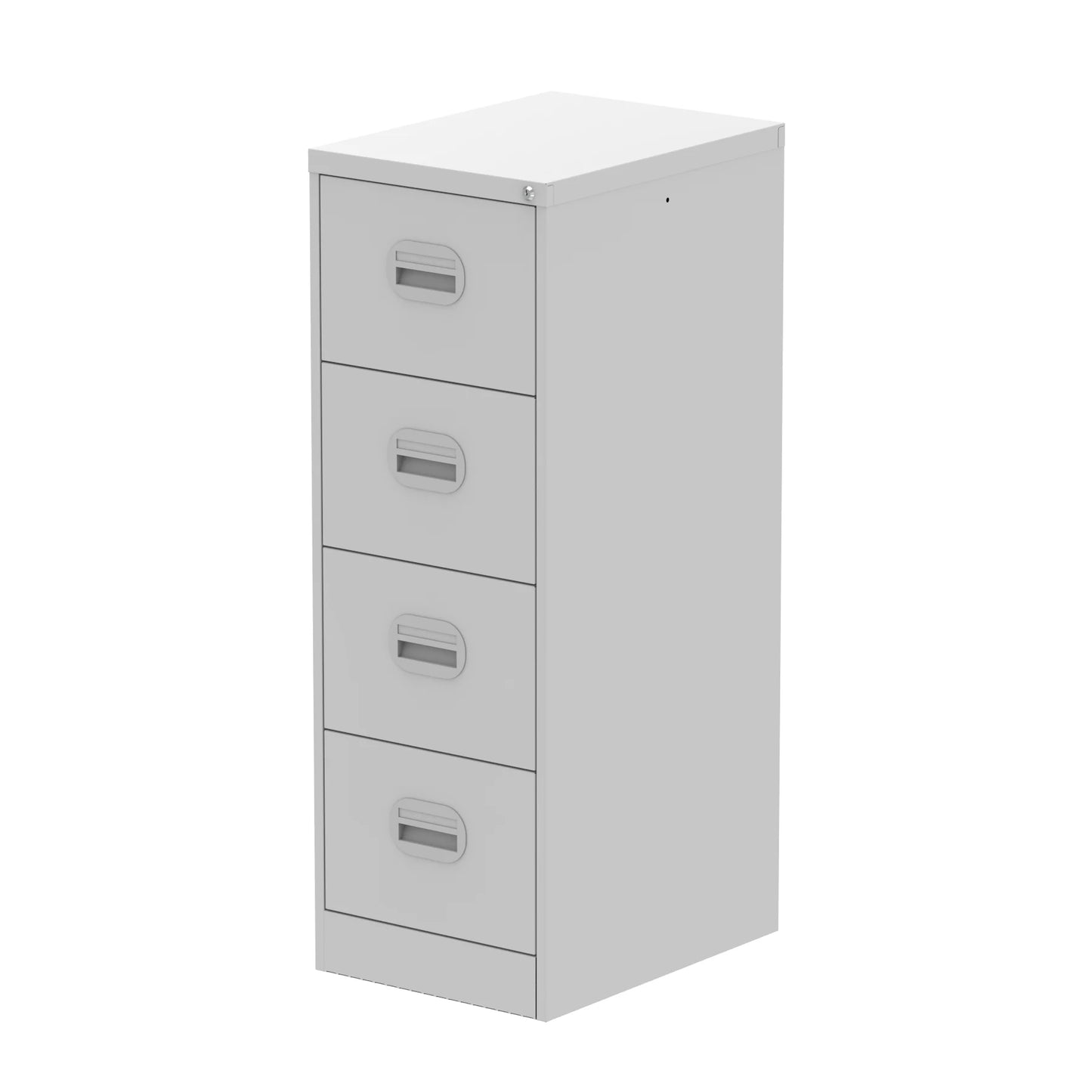 Qube 4 Drawer Metal Filing Cabinet Grey